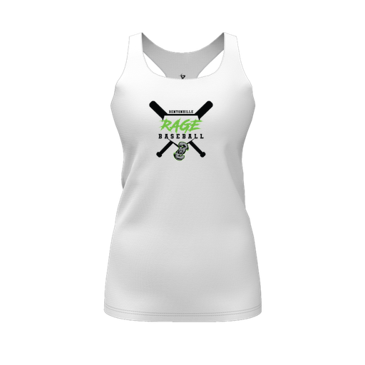 [CUS-DFW-RCBK-PER-WHT-FYS-LOGO2] Racerback Tank Top (Female Youth S, White, Logo 2)