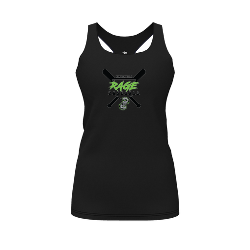 [FT0TRBBK-FYS-LOGO2] Decker Racerback Tank Top (Female Youth S, Black, Logo 2)