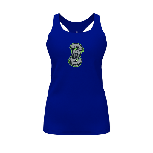 [FT0TRBRY-FYS-LOGO1] Decker Racerback Tank Top (Female Youth S, Royal, Logo 1)