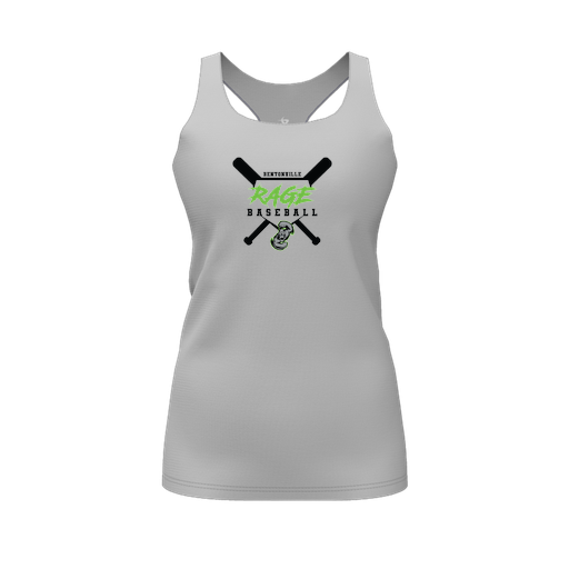 [FT0TRBGY-FYS-LOGO2] Decker Racerback Tank Top (Female Youth S, Gray, Logo 2)