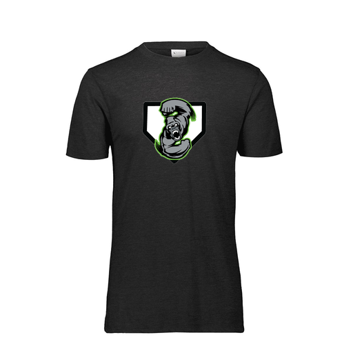 [FTSCUBBK-YS-LOGO3] Decker Youth Tri-Blend T-Shirt - Short Sleeve (Youth S, Black, Logo 3)