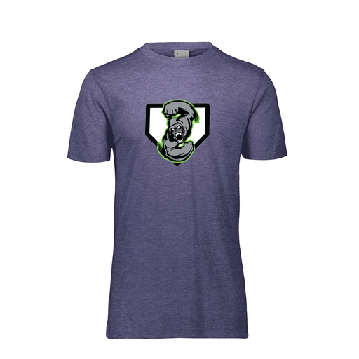 [FTSCUBNV-YS-LOGO3] Decker Youth Tri-Blend T-Shirt - Short Sleeve (Youth S, Navy, Logo 3)