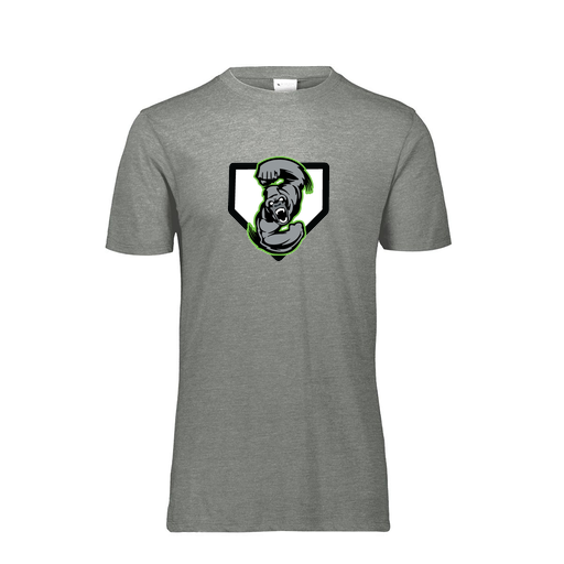 [FTSCUBGY-YS-LOGO3] Decker Youth Tri-Blend T-Shirt - Short Sleeve (Youth S, Gray, Logo 3)
