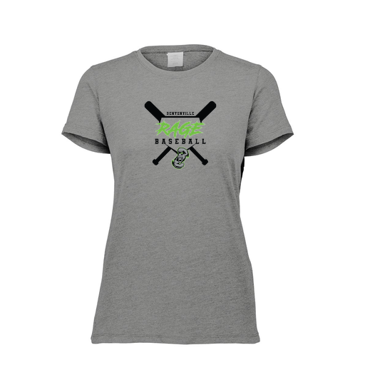 [FTSCUBGY-FAXS-LOGO2] Decker Women's Tri-Blend T-Shirt - Short Sleeve (Female Adult XS, Gray, Logo 2)
