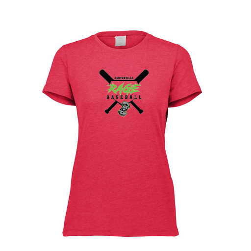 [FTSCUBRD-FAXS-LOGO2] Decker Women's Tri-Blend T-Shirt - Short Sleeve (Female Adult XS, Red, Logo 2)