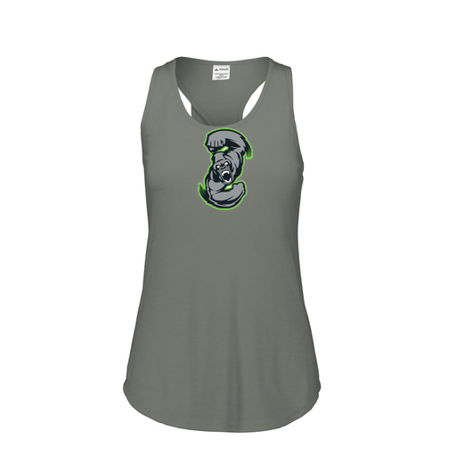 [3078.013.S-LOGO1] Ladies Tri Blend Tank Top (Female Adult S, Gray, Logo 1)