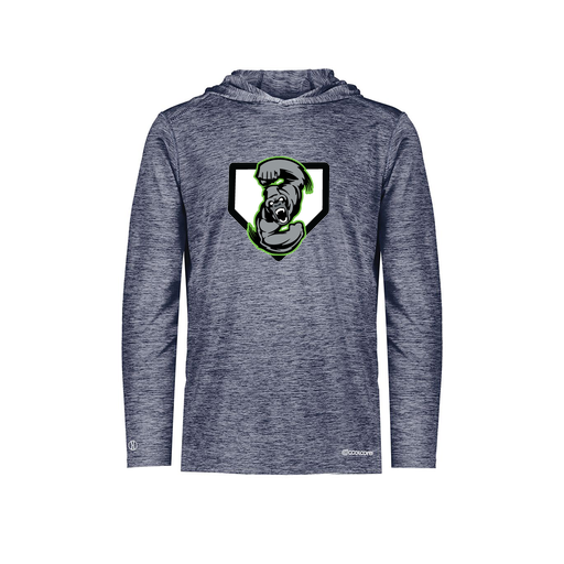 [FOLHCGNV-AS-LOGO3] Decker Men's Charge Hoodie (Adult S, Navy, Logo 3)