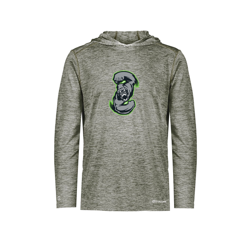 [FOLHCGGY-AS-LOGO1] Decker Men's Charge Hoodie (Adult S, Gray, Logo 1)