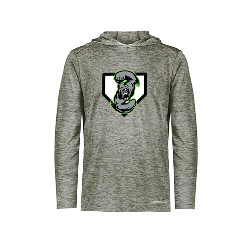 [FOLHCGGY-AS-LOGO3] Decker Men's Charge Hoodie (Adult S, Gray, Logo 3)