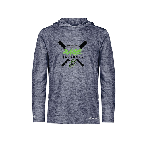 [FOLHCGNV-YS-LOGO2] Decker Youth Charge Hoodie (Youth S, Navy, Logo 2)