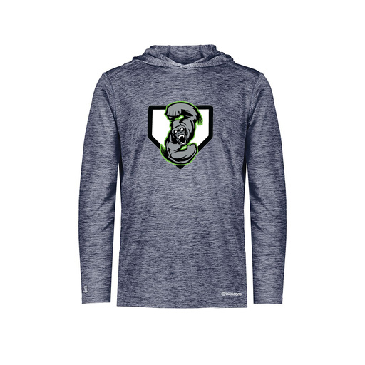 [FOLHCGNV-YS-LOGO3] Decker Youth Charge Hoodie (Youth S, Navy, Logo 3)