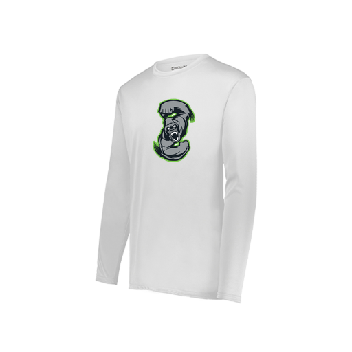 [222822.005.XS-LOGO1] Men's LS Smooth Sport Shirt (Adult XS, White, Logo 1)