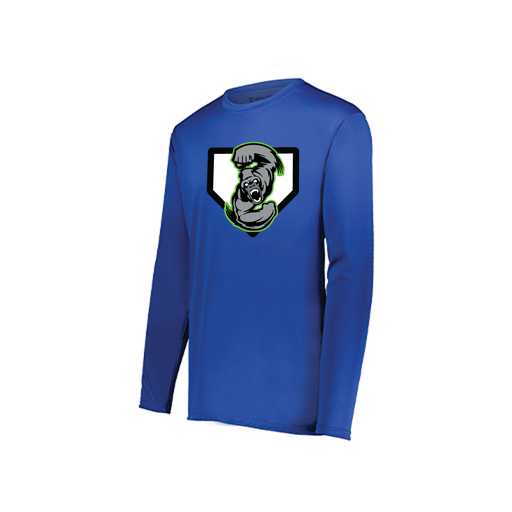 [222822.060.XS-LOGO3] Men's LS Smooth Sport Shirt (Adult XS, Royal, Logo 3)