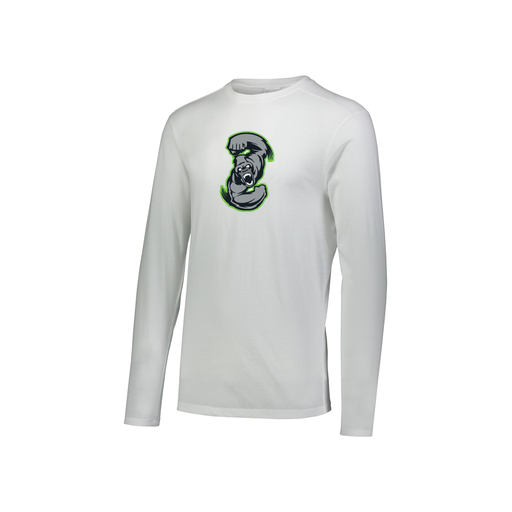 [FTLCUBWH-YS-LOGO1] Decker Youth Tri-Blend T-Shirt - Long Sleeve (Youth S, White, Logo 1)