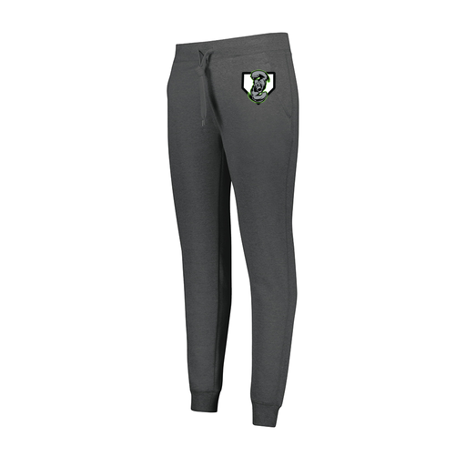 [229748.E83.XS-LOGO3] Ladies 60/40 Fleece Jogger (Female Adult XS, Gray, Logo 3)